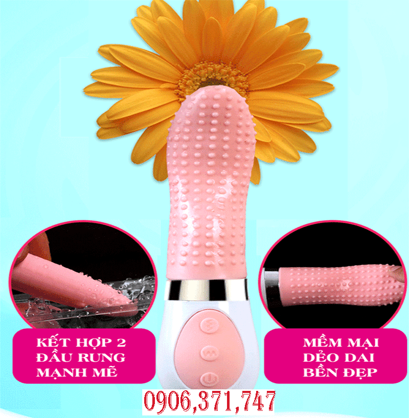 Lưỡi liếm gai bi 2 trứng rung
